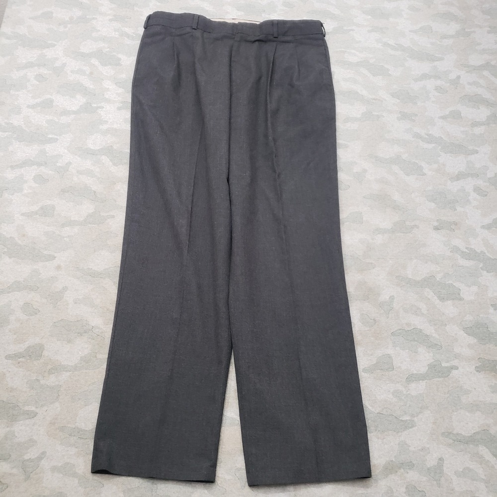 Vintage Levi's Travelers Pants Mens 36x31 Gray Pleated Straight Leg Pockets